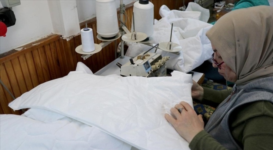 Muğla'da üretilen 10 bin uyku tulumu afetzedelere ulaştırılacak