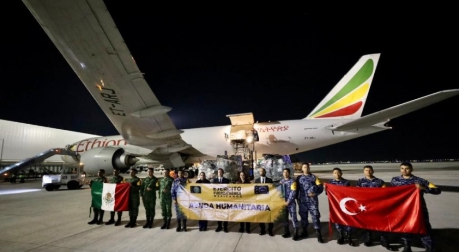 Meksika'dan Türkiye'ye 100 ton insani yardım