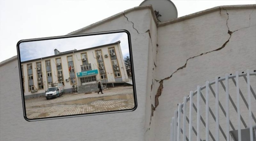 Harran Devlet Hastanesi hasar gördü