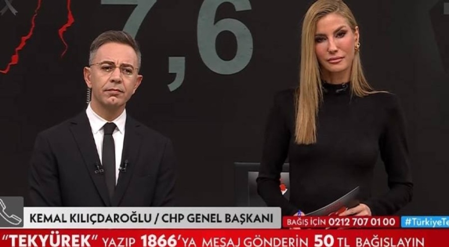 BengüTürk, Kılıçdaroğlu, Akşener ve Babacan bağış yaparken yayını kesti