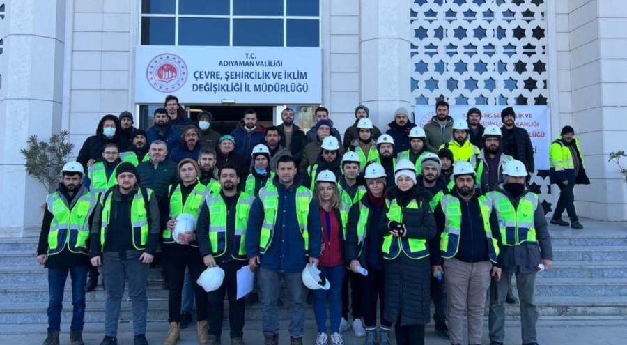 İMO Bursa Şubesi Adıyaman'da hasar tespitine başladı