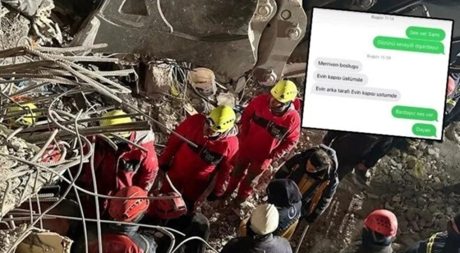 Enkaz altından 3 gün sonra hayat kurtaran mesaj