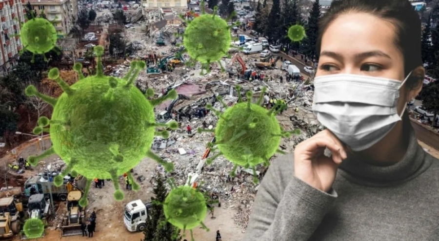 Salgın hastalıkları önlemek için deprem bölgesine  576 bin maske gönderildi