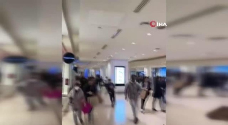 AVM'de intihar eden adam paniğe sebep oldu