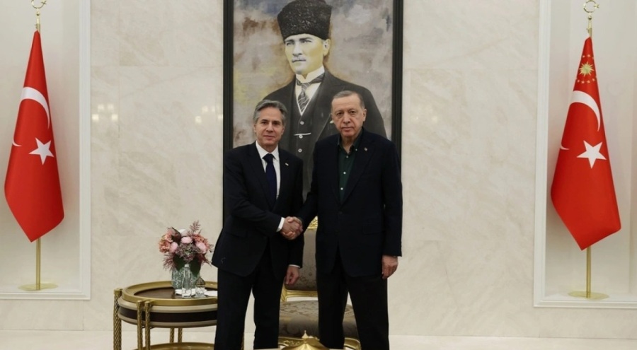 Cumhurbaşkanı Erdoğan, ABD Dışişleri Bakanı Blinken ile görüştü