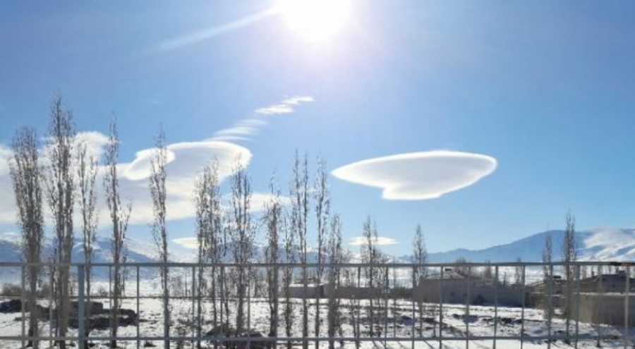Niğde'de UFO'ya benzeyen bulut