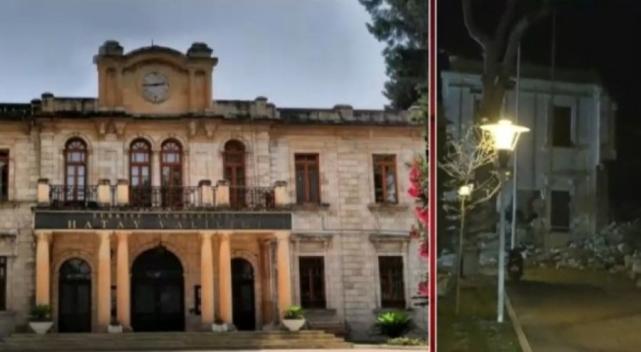 Hatay'daki tarihi Valilik Binası kullanılamaz hale geldi