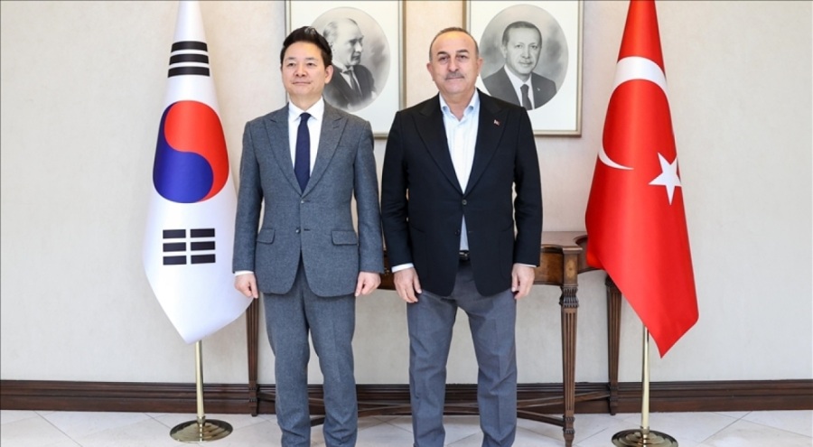 Bakan Çavuşoğlu, Güney Kore Devlet Başkanı Özel Temsilcisi Jang ile  görüştü