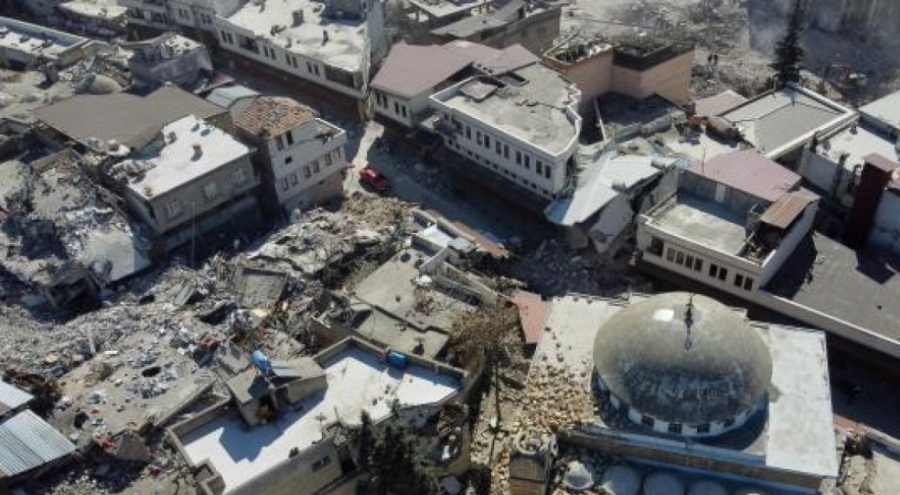 Tarihi Maraş Çarşısı depremlerden zarar gördü