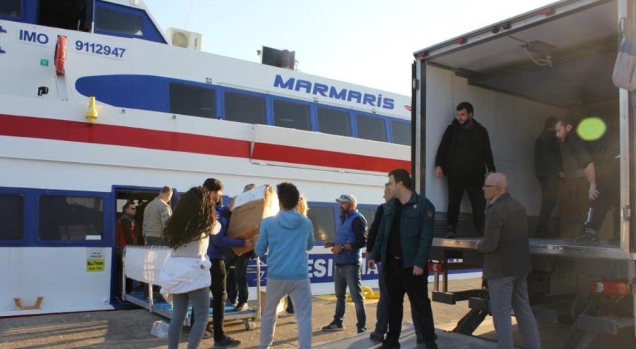Rodos'tan deprem bölgesine üçüncü yardım feribotu