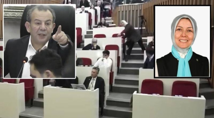 Bolu'da gerginlik: Meclis üyesi, Başkan Özcan'a su şişesi fırlattı