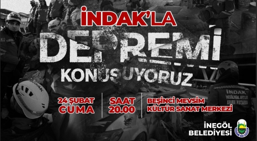 İNDAK, afet bölgesinde yaşadıklarını İnegöllülerle paylaşacak