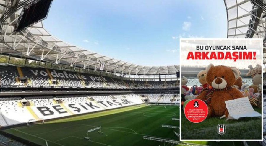 Beşiktaş'tan depremzede çocuklar için "Bu oyuncak sana arkadaşım!" kampanyası