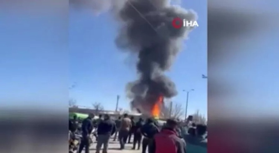 İran'da patlayan LPG tankı 6 kişinin yaralanmasına neden oldu