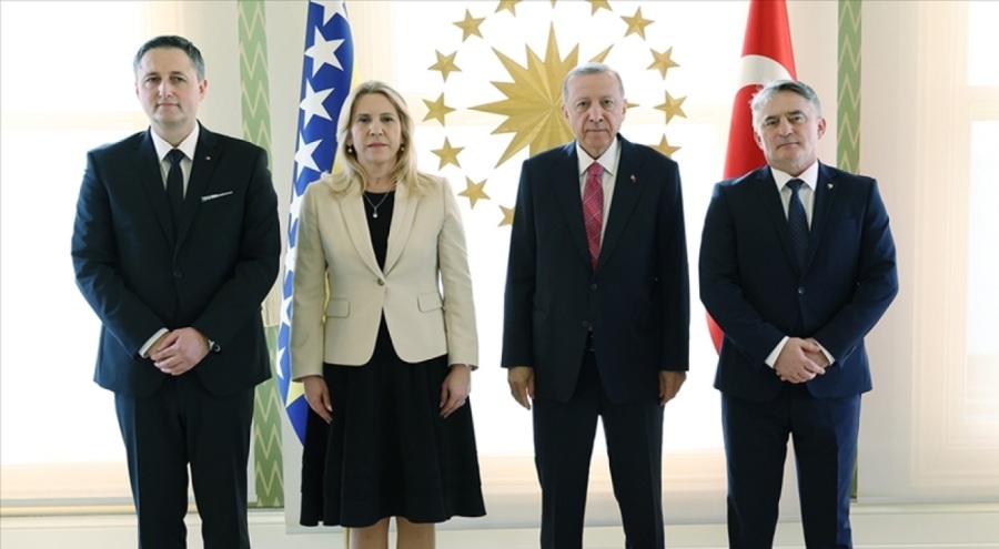 Cumhurbaşkanı Erdoğan, Bosna Hersek Devlet Başkanlığı Konseyi üyeleriyle bir araya geldi