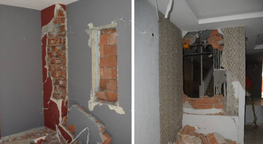 Kolonları tuğladan yapılan binanın sakinleri suç duyurusunda bulunacak