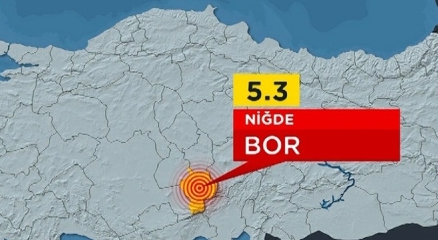 Niğde'de 5.3'lük deprem!