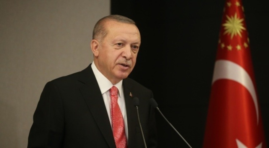 Cumhurbaşkanı Erdoğan, KKTC Cumhurbaşkanı ve KKTC Başbakanı ile görüşüyor