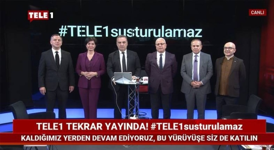 Yayını durdurulan TELE 1'in cezası sona erdi