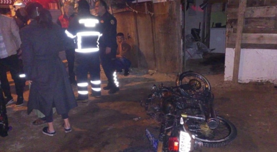 Babasıyla tartıştı, motosikletini ateşe verip yaktı!