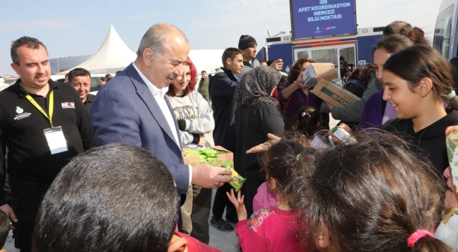 Bursa Mudanya Belediye Başkanı Türkyılmaz deprem bölgesinde