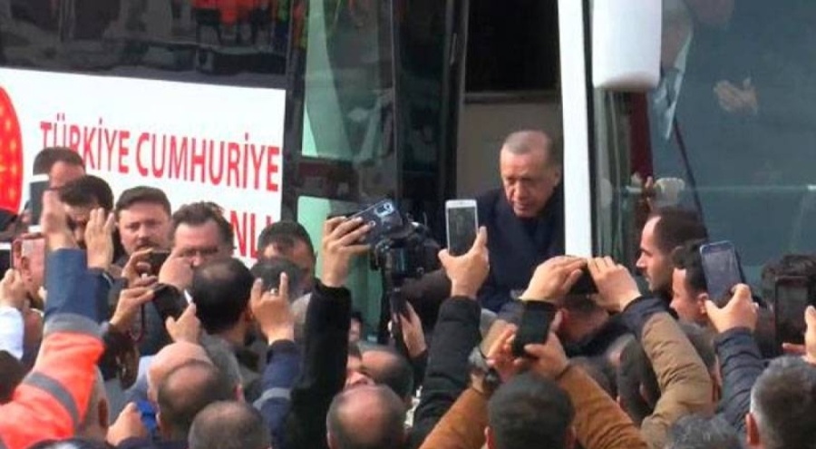 Cumhurbaşkanı Erdoğan, Bahçeli ve Destici Kahramanmaraş Elbistan'da