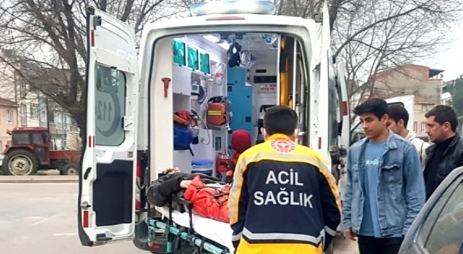 Bursa İnegöl'de ucuz atlatılan kaza