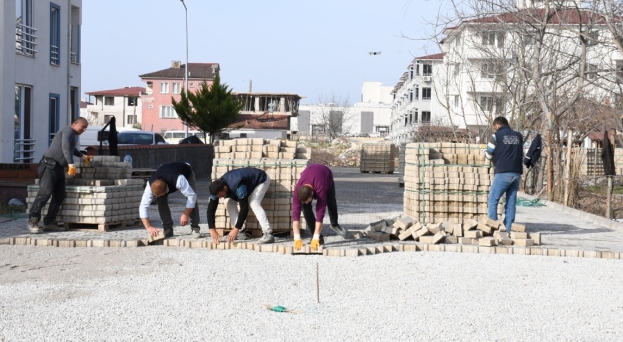 Bursa İznik'te yol çalışmaları sürüyor