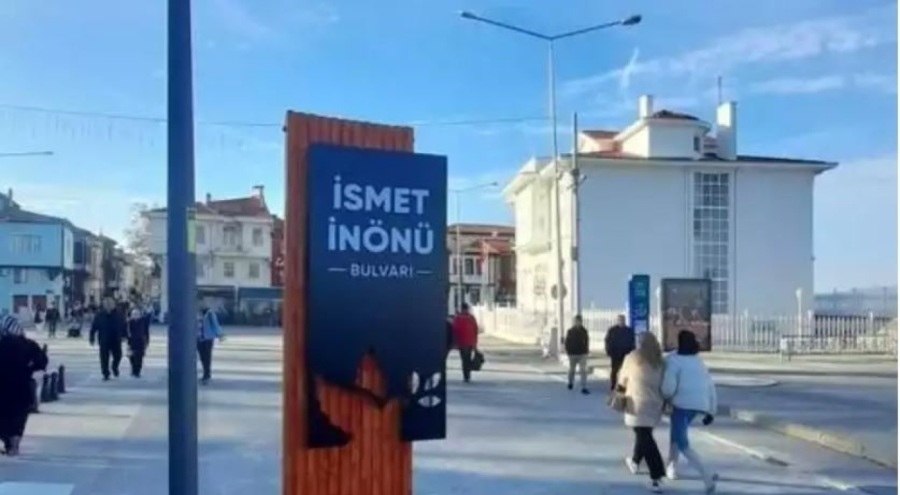 Bursa Mudanya'da logolu totem tartışması