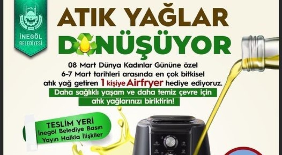 Bursa İnegöl'de Airfryer ödüllü kampanya