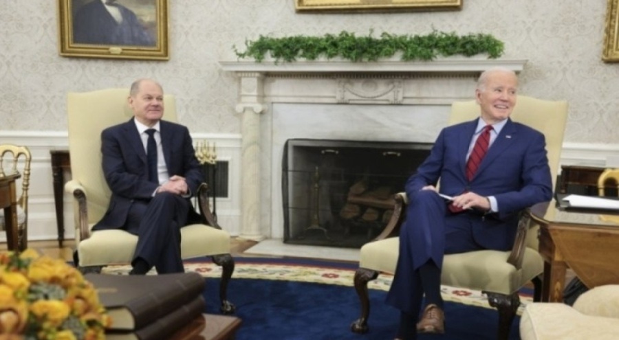 Biden, Scholz'u Beyaz Saray'da ağırladı