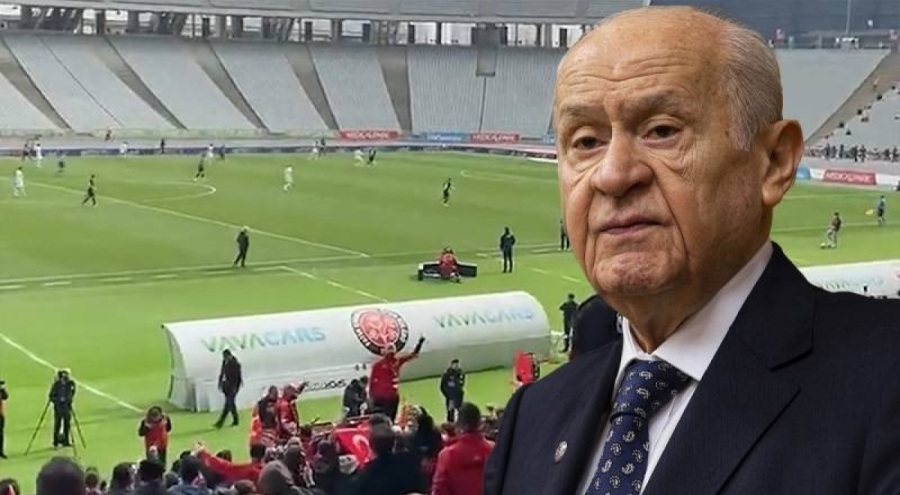 Karagümrük maçında Bahçeli için tezahürat!
