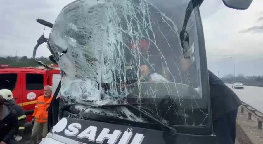 TEM Otoyolu Kocaeli geçişinde zincirleme kaza