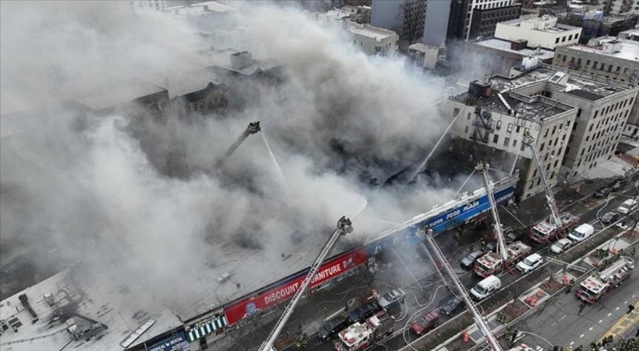 New York'ta elektrikli bisiklet bataryasından yangın çıktı: 7 kişi yaralandı