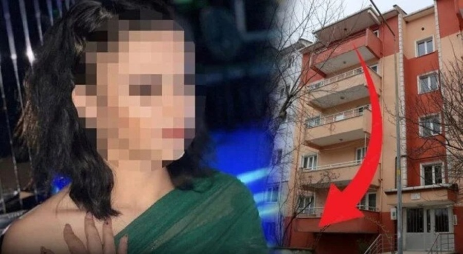 Evinin balkonunda dengesini kaybeden kadın, taksicinin üzerine düştü