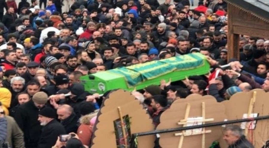 Çığ düşmesi sonucunda yaşamını yitirmişti, son yolculuğuna uğurlandı