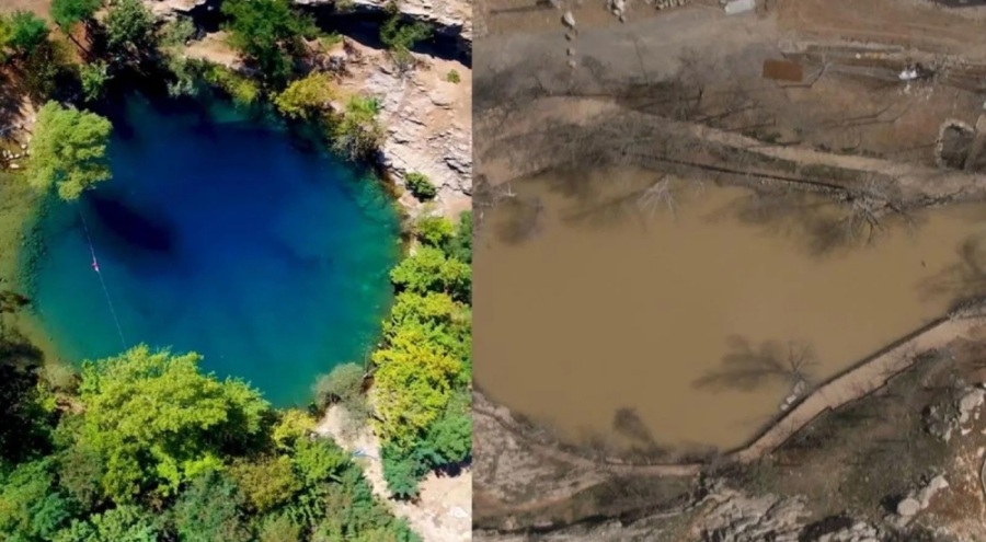 Doğa harikası "Yeşilgöz"ün deprem sonrası rengi değişti