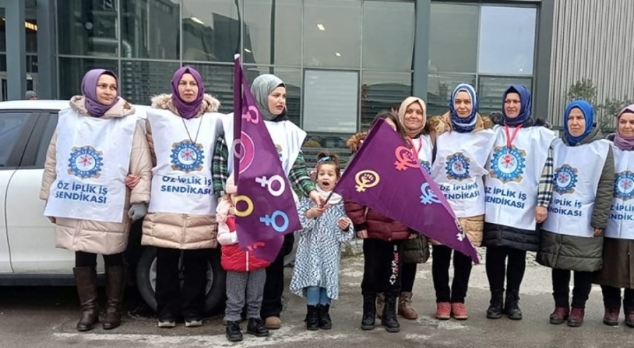 Bursa'da kadın işçiler 8 Mart'ta da direniyor