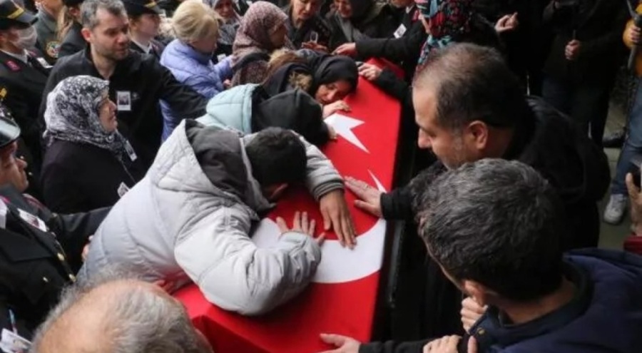 Şehit Pilot Albay Adalıoğlu, son yolculuğuna uğurlandı