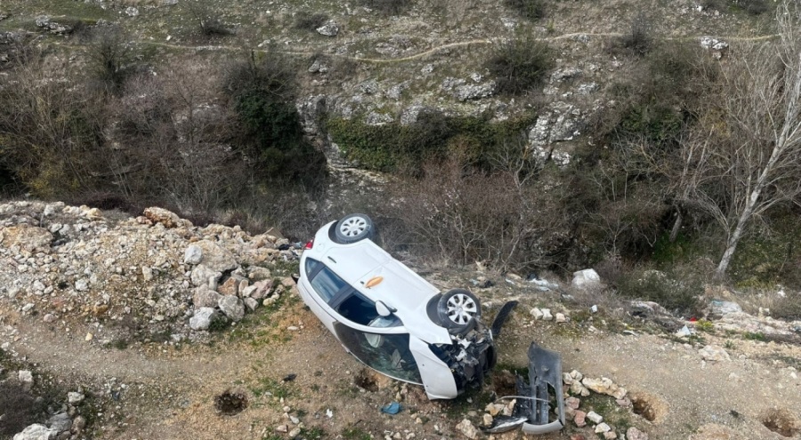 Safranbolu'da ucuz atlatılan kaza