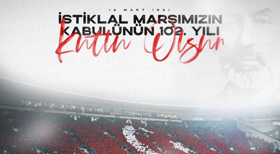 Bursaspor'dan İstiklal Marşı paylaşımı