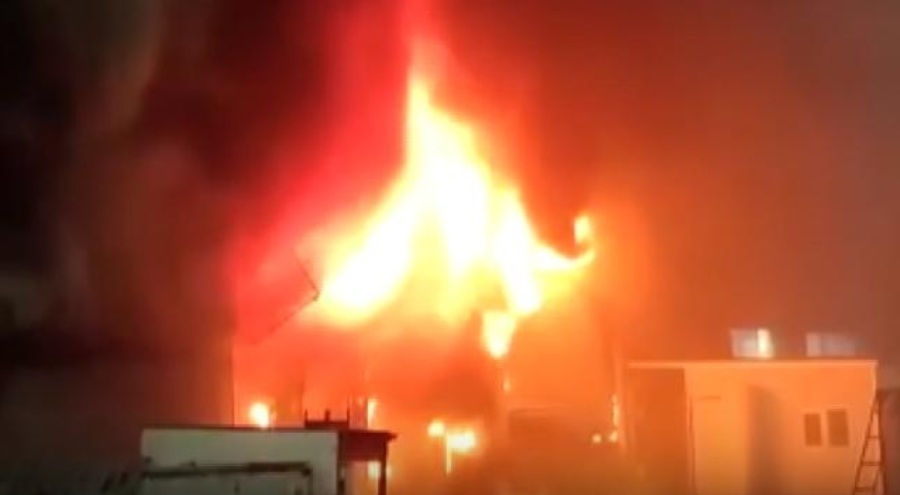 İstanbul'da sanayi sitesinde yangın