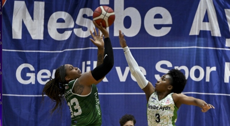 Nesibe Aydın - Bursa Uludağ Basketbol takımları karşı karşıya geldi