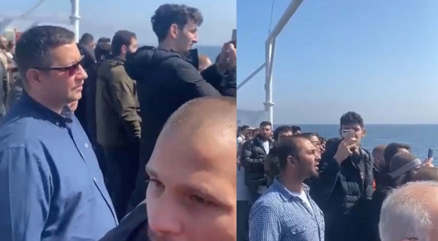Feribottan denize atlayan yolcu korku dolu anlar yaşattı!