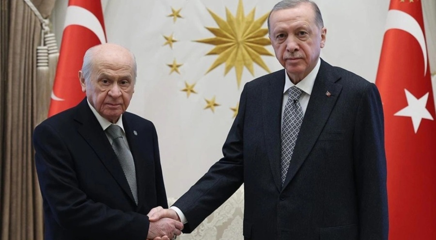 Erdoğan, Devlet Bahçeli'yle bir araya geldi