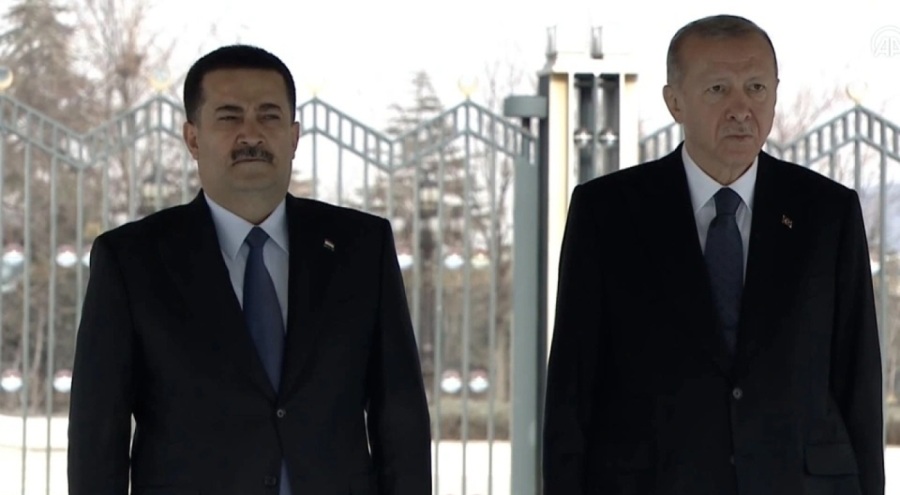 Erdoğan, Irak Başbakanı Sudani'yi, Ankara'da törenle karşıladı