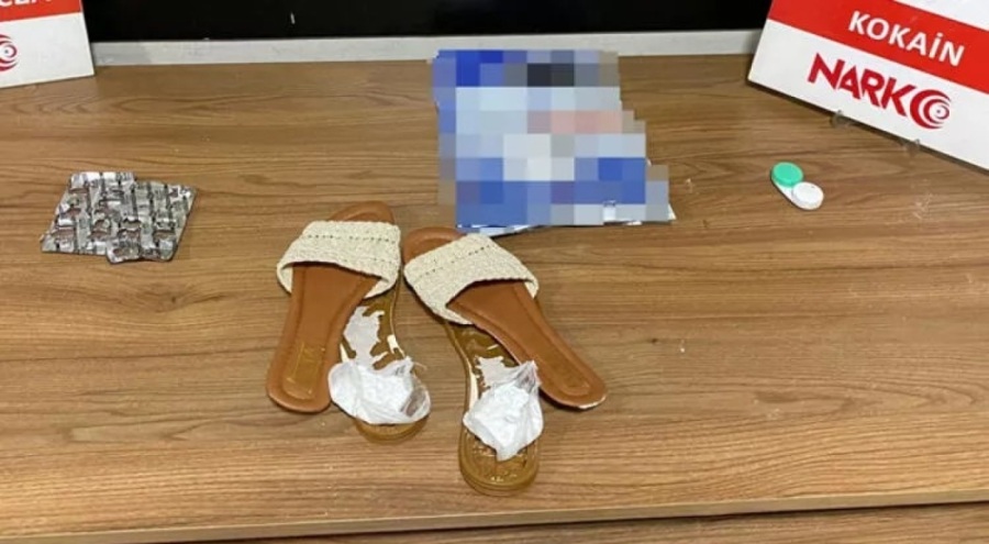 Kargoyla gelen terliğin içinden uyuşturucu çıktı