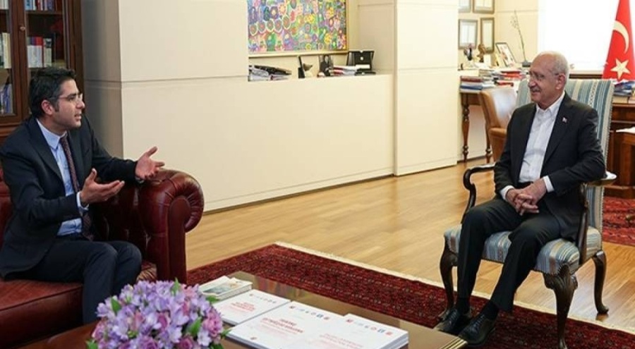 Kılıçdaroğlu, TÜRMOB Genel Başkanı Kartaloğlu ile bir araya geldi