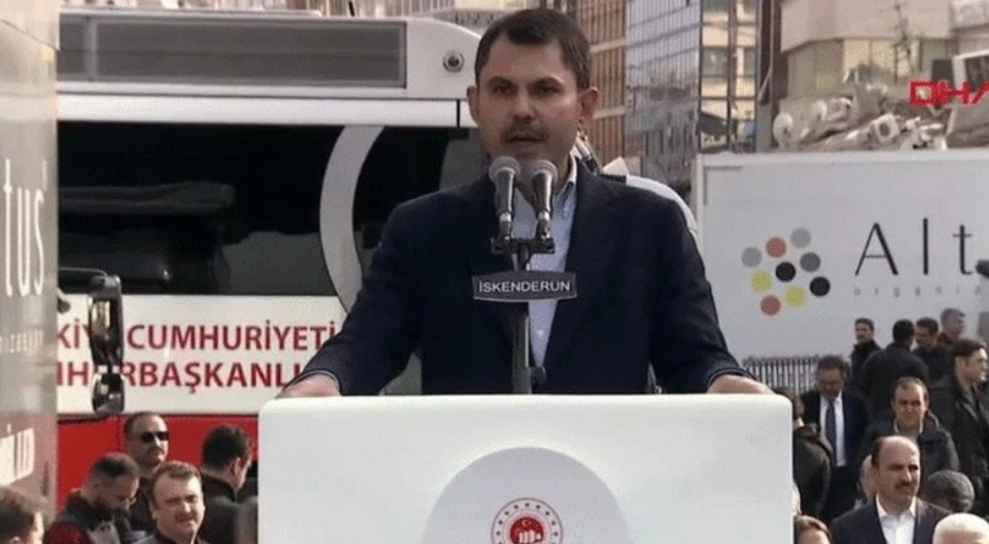 Bakan Murat Kurum: Gönlümüzde taşıdığımız sözleri tutana kadar İskenderun'dayız