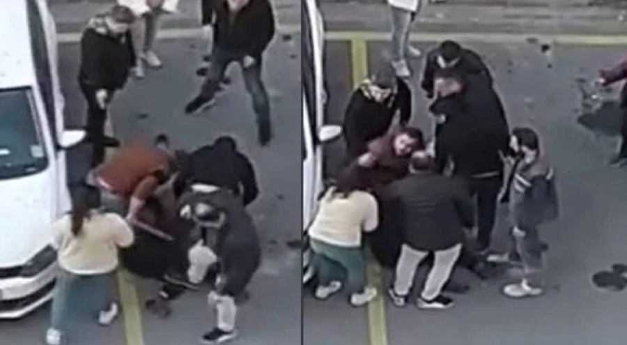 İstanbul'da boşanmak isteyen eşini tehdit eden adama meydan dayağı